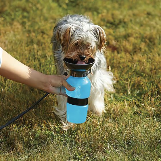 Бутилка за пътуване за вода за кучета