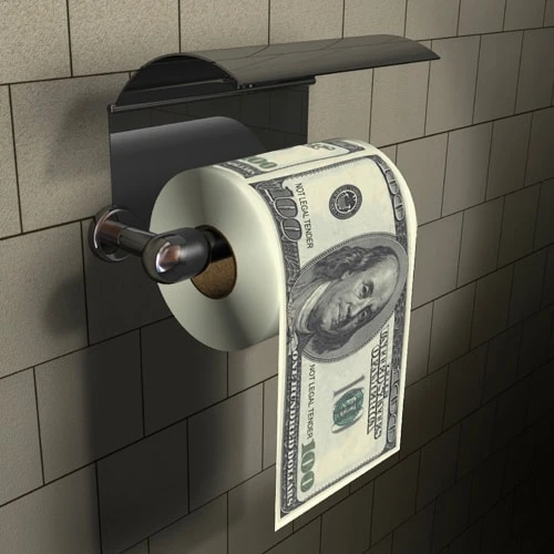 Тоалетна хартия 100 долара
